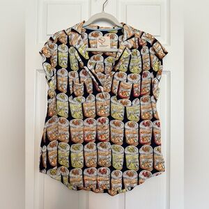 Anthropologie 52 Conversations Marmalade Blouse, M, EUC